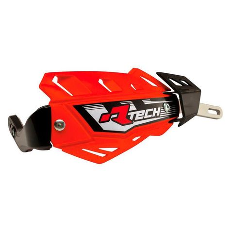 HANDGUARDS RTECH UNIVERSAL OFF ROAD FLX WITH ALUMINIUM BAR NEON ORANGE