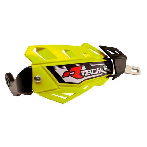 HANDGUARDS RTECH UNIVERSAL OFF ROAD FLX WITH ALUMINIUM BAR FLO YELLOW