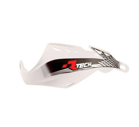 HANDGUARDS RTECH GLADIATOR INCLUDES MOUNTING KIT WHITE UNIVERSAL