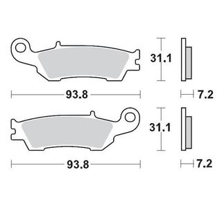 BRAKE PADS FRONT MOTO MASTER PRO SINTERED YAMAHA