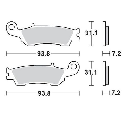 BRAKE PADS FRONT MOTO MASTER PRO SINTERED YAMAHA YZ125 YZ250 08-21 YZ450F 08-19 YZ250F 07-20