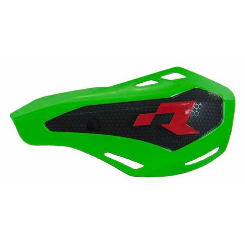 HANDGUARDS RTECH OFFROAD HP1 VENTILATED 2 MOUNTING KITS MOUNTS TO HANDLEBARS OR LEVERS GREEN