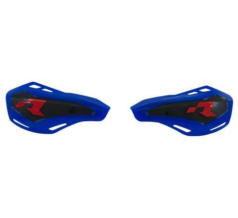 HANDGUARDS RTECH OFFROAD HP1 VENTILATED 2 MOUNTING KITS MOUNTS TO HANDLEBARS OR LEVERS BLUE