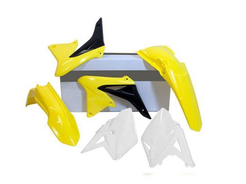 RTECH PLASTICS KIT SUZUKI RMX450 10-19 YELLOW/BLACK