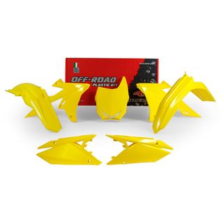 PLASTICS KIT RTECH 5 PIECE YELLOW SUZUKI RMZ250 19-ON RMZ450 18-ON