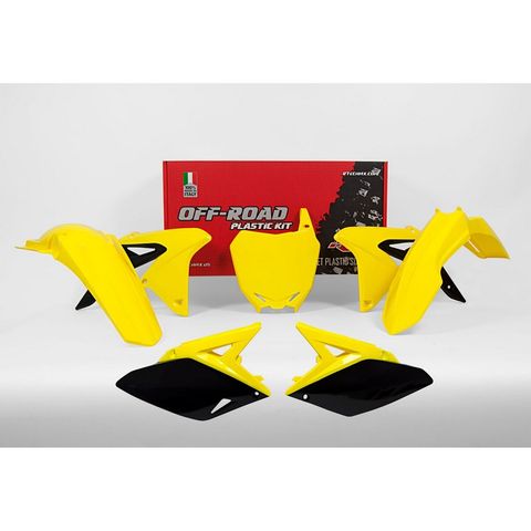 PLASTICS KIT RTECH FRONT &REAR FENDERS SIDEPANELS &RADIATOR SHROUDS &FRONT NUMBERPLATE RMZ250 10-18