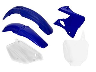 PLASTICS KIT RTECH FRONT&REAR FENDERS SIDEPANELS&RADIATOR SHROUDS&FRONT NUMBERPLATE YAMAHA YZ125 250