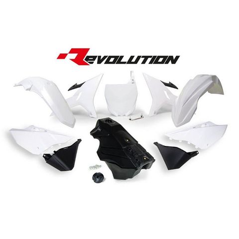 PLASTICS KIT RTECH 7 PIECE WHITE YAMAHA WR250R WR250X YZ125 YZ125X YZ250 YZ250X