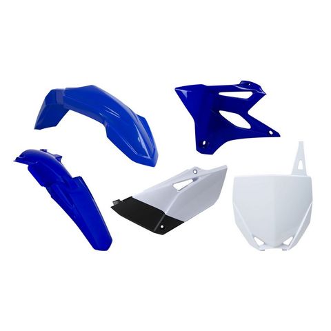 PLASTIC KIT RTECH FRONT &REAR FENDERS SIDEPANELS &RADIATOR SHROUDS &FRONT NUMBERPLATE YAMAHA YZ85