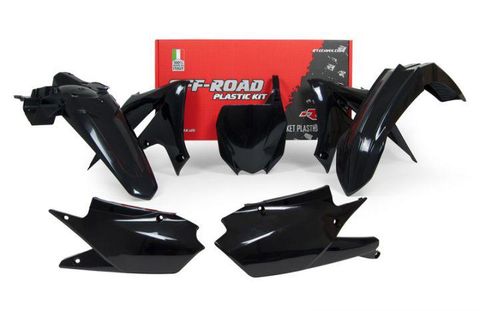 PLASTIC KIT RTECH FRONT & REAR FENDERS, SIDEPANELS & RADIATOR SHROUDS UPPER LOWER NUMBER BOARD