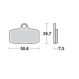 BRAKE PADS FRONT MOTO MASTER PRO SINTERED GAS GAS HUSQVARNA KTM SHERCO