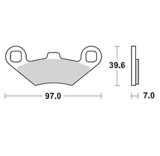 BRAKE PADS MOTO MASTER PRO SINTERED FRONT AND REAR FOR POLARIS