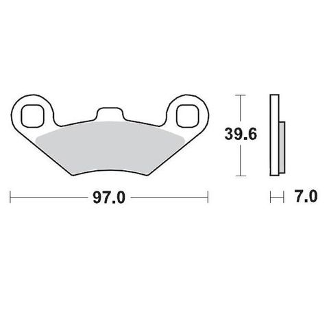 BRAKE PADS FRONT AND REAR MOTO MASTER PRO SINTERED FOR POLARIS