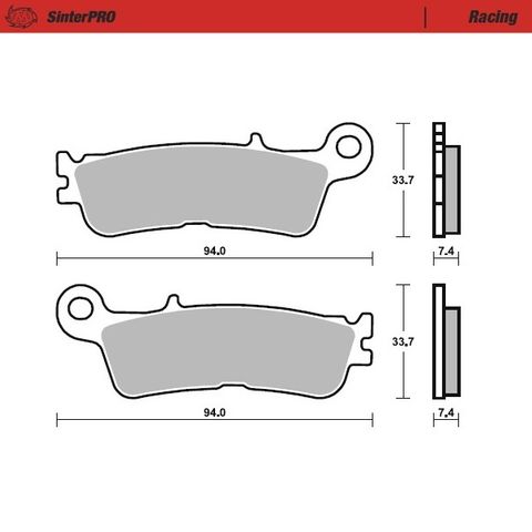 BRAKE PADS FRONT MOTO MASTER PRO SINTERED YAMAHA WR450F 2021 YZ250F 2021 YZ450F 20-21 YZ450FX 2021