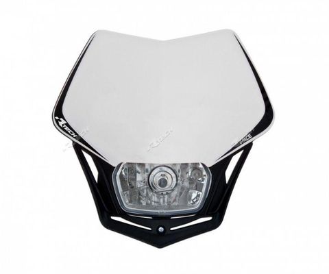 FULL LED HEADLIGHT RTECH V FACE WHITE BLACK UNIVERSAL