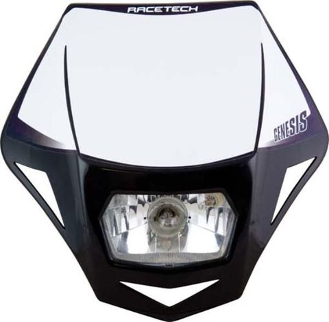 HEADLIGHT GENESIS RTECH BLACK UNIVERSAL