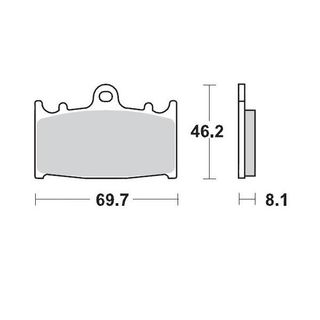 BRAKE PADS FRONT MOTO MASTER SINTER PRO RACING GP SUPERMOTARD