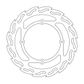 BRAKE DISC FRONT MOTO MASTER FLAME 240MM HONDA