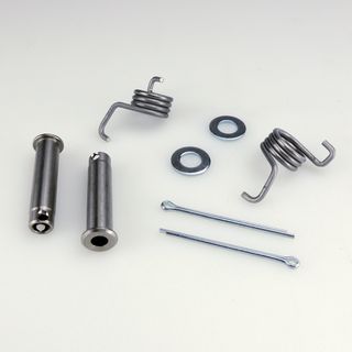 FOOTREST PIN & SPRING SET 11MM X 48MM STAINLESS 360MX OVERSIZE HONDA CR125, 250, CRF 250, 450, 02-23