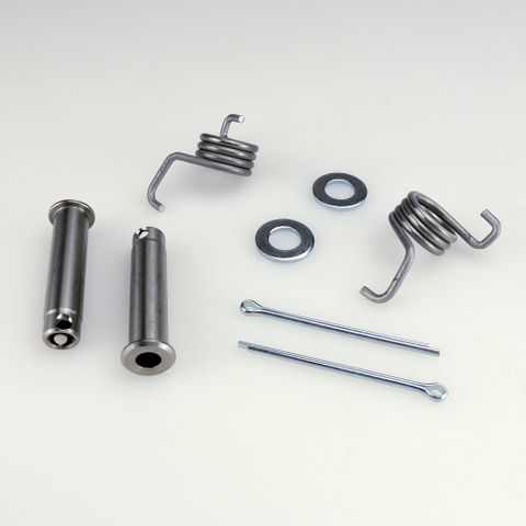 FOOTREST PIN & SPRING SET 11MM STAINLESS 360MX OVERSIZE