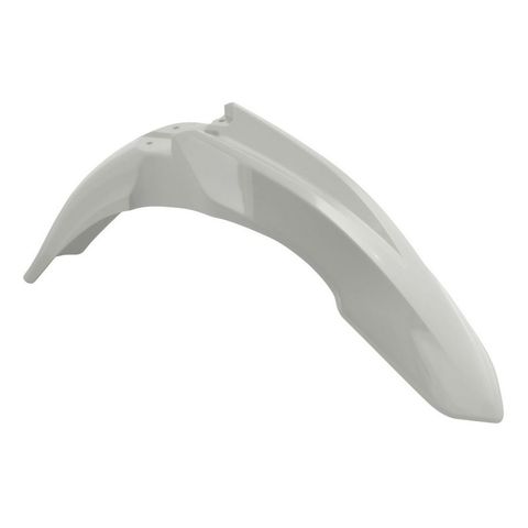 FRONT FENDER RTECH WHITE HONDA CRF250R 10-13 CRF450R 09-12