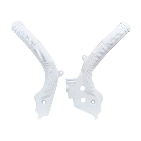 FRAME GUARDS RTECH GAS GAS HUSQVARNA KTM WHITE