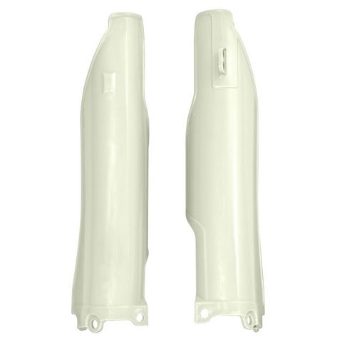 FORK PROTECTORS RTECH NEUTRAL WHITE KAWASAKI KLX450R KX125 KX250 KX250F KX450F