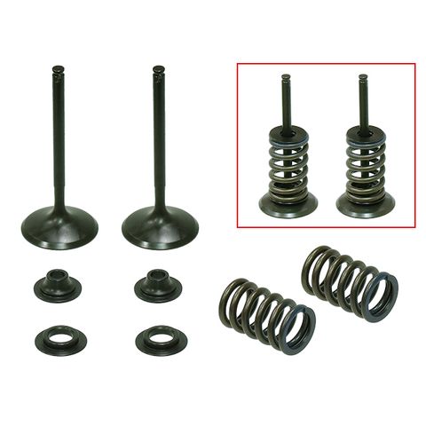 INLET VALVE KIT PSYCHIC MX INCLUDES 2 VALVES, 2 SPRINGS, RETAINERS & SEATS HONDA CRF450R 02-06