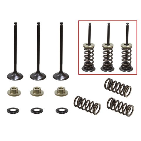 INLET VALVE KIT PSYCHIC MX INCLUDES 3 VALVES, 3 SPRINGS, RETAINERS & SEATS YAMAHA WR250F 01-09