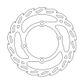BRAKE DISC FRONT REAR MOTO MASTER FLAME 160MM GAS GAS HUSQVARNA KTM