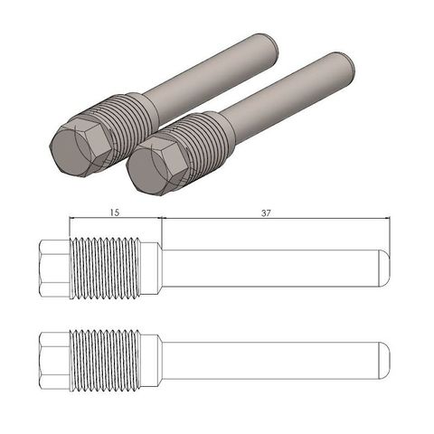 BRAKE PAD PIN MOTO MASTER FOR CALIPER 210103