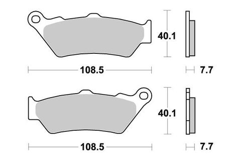 BRAKE PADS MOTO MASTER FRONT SINTERED FOR MULTIPLE MAKES