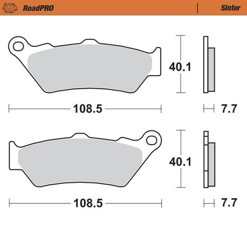 BRAKE PADS REAR MOTO MASTER PRO SINTERED FOR BMW DUCATI HARLEY DAVIDSON TRIUMPH VICTORY