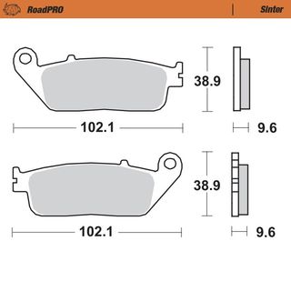 BRAKE PADS FRONT MOTO MASTER PRO SINTERED HONDA CBF1000F 06-14 CBR250RR 2017 250 Magna 97-98