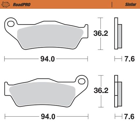 BRAKE PADS MOTO MASTER FRONT SINTERED DUCATI HONDA HUSQVARNA KTM ROYAL ENFIELD TRIUMPH YAMAHA