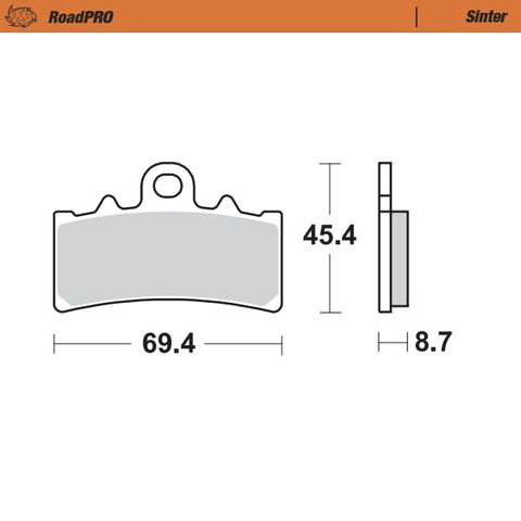 BRAKE PADS MOTO MASTER FRONT SINTERED BMW HUSQVARNA KTM