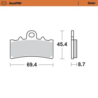 BRAKE PADS MOTO MASTER FRONT SINTERED BMW HUSQVARNA KTM