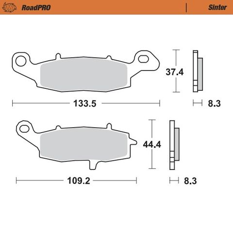 BRAKE PADS MOTO MASTER FRONT PRO SINTERED KAWASAKI SUZUKI