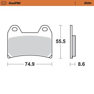 BRAKE PADS MOTO MASTER FRONT SINTERED FOR MULTIPLE MAKES