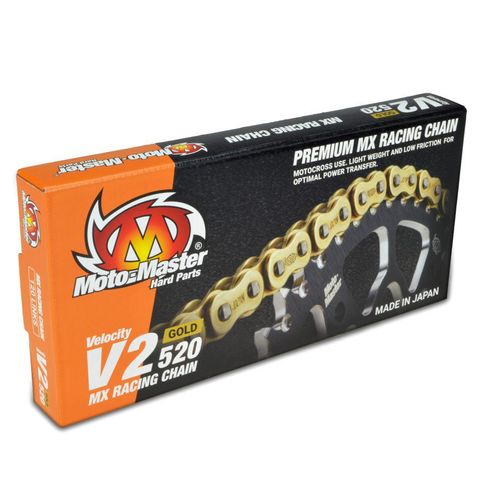 CHAIN 520 - 120 LINK MOTO MASTER GOLD V2 CHAIN LEIGHT WEIGHT