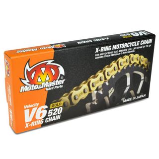 CHAIN 520 - 120 LINK MOTO MASTER GOLD X-RING V6 CHAIN