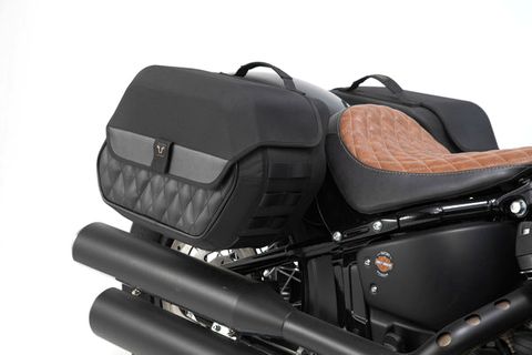 LEGEND GEAR SIDE BAG SYSTEM LH2/LH1 SW MOTECH 25.5/19.5L SOFT TAIL STRBOB 2017-ON STANDARD 2020-ON