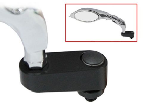 MOTORCYCLE MIRROR EXTEND OFFERS 40MM HORIZONTAL &27MM VERTICAL EXTRA -MOTORCYCLES USING 10MM THREAD