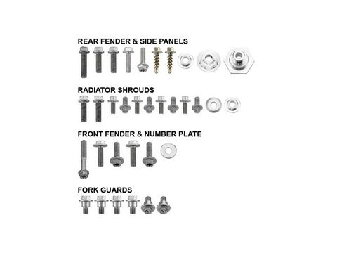 BODY PANEL FASTENER BOLT KIT PSYCHIC KTM 200EXC 250EXC 300EXC 250EXCF 350EXCF 400EXCF 450EXCF 08-11