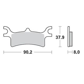 BRAKE PADS REAR MOTO MASTER PRO SINTERED FOR POLARIS