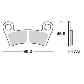 BRAKE PADS FRONT MOTO MASTER NITRO SERIES POLARIS GENERAL OUTLAW RANGER RZR SCRAMBLER