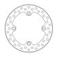 BRAKE DISC REAR MOTO MASTER VINTAGE 220MM HONDA CR125R CR500R 89-01 CR250R 89-96 CR500R 89-01