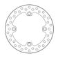 BRAKE DISC REAR MOTO MASTER VINTAGE 220MM HONDA CR125R CR500R 89-01 CR250R 89-96 CR500R 89-01