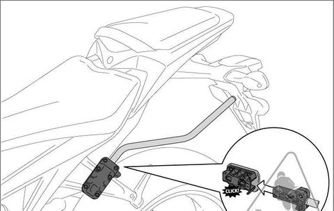 PANNIER MOUNTS SW MOTECH BLAZE QUICK LOCK SPACER BAR KAWASAKI NINJA 1000SX 19-21 Z1000SX 11-24