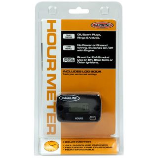 HOUR METER HARDLINE (FOR ALL PETROL ENGINES TRACK SERVICE EASY INSTALL UNIVERSAL) MADE IN USA